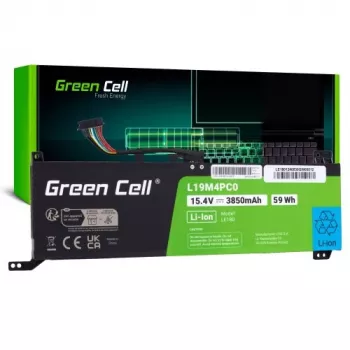 Green Cell L19M4PC0 Battery for Lenovo Legion 5/5P/7, 60Wh, 15.36V, 3900mAh, 4-Cell, Li-Ion, Black