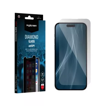 MyScreen Diamond Glass AntiSPY Privacy Screen Protector for Apple iPhone 17 Pro Max