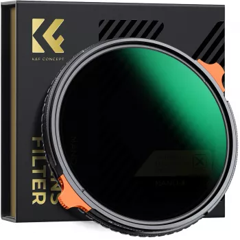 K&F Concept Hybrid Filter 2-in-1 58mm CPL Polarizer + Variable ND4-ND64 Grey Fader KF01.1913