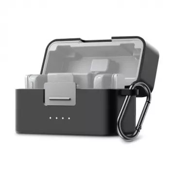 PULUZ Silicone Protective Case for DJI Mic Mini Charging Case - Black