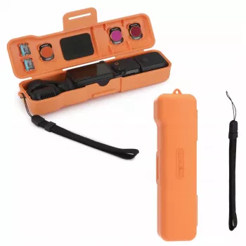 SUNNYLIFE Protective Case Hard Shell Case for DJI Osmo Pocket 3 and Accessories, Orange