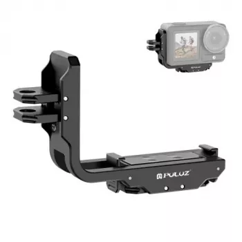 PULUZ PU768B Cage Rail for DJI Osmo Action 5 Pro / 4, Horizontal and Vertical