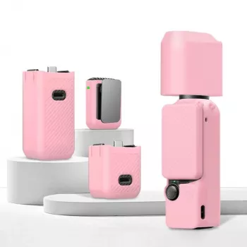 PULUZ 6-in-1 Protective Case Set for DJI Osmo Pocket 3 - Pink TPU/PU