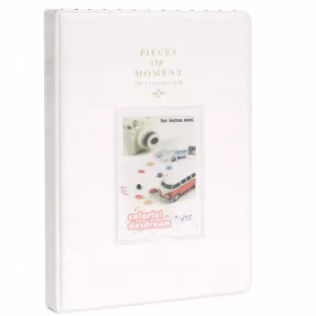 LOVEINSTANT Photo Album for 128 Prints for Fujifilm Instax Mini 99 12 40 11 41 Evo LiPlay Link / White