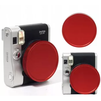 LOVEINSTANT Protective Lens Cap for Fujifilm Instax Mini 90 - Red