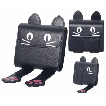 LOVEINSTANT Case for Instax Square Mini Photos, Compatible with Fuji SQ1 SQ6 99 41 40 12 11, Black Cat