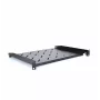 RACKTEL RL-PD600S 1U 19-inch Front-Mount Rack Shelf, 600 mm Depth, 20 kg Load Capacity, Black (RAL 9005)