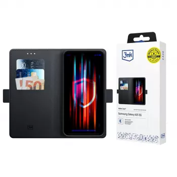 3MK Wallet Case for Samsung Galaxy A57 (Black)