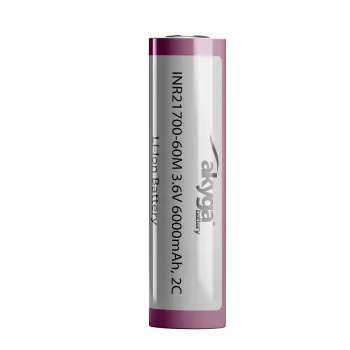 Akyga AKY2185 INR21700-60M 2C Li-Ion Battery 21700 3.6 V 6000 mAh