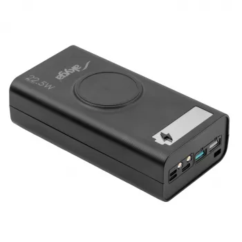 Akyga AK-BC-05 Power Bank Case 37000 mAh, 12x 18650, 22.5W, Qi, USB-C, 2x USB-A, Lightning