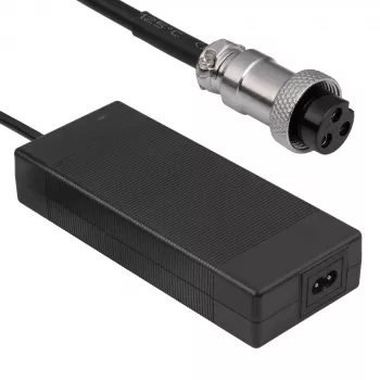 Akyga AK-EV-22 E-Bike Charger for 60 V Li-Ion Batteries (16S), 67.2 V, 2 A, 135 W, GX16 12 mm Socket, 1.2 m