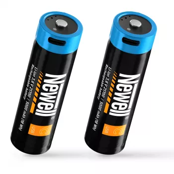Newell 21700 USB-C 5000 mAh Battery Li-Ion Rechargeable (2-Pack, Blister)
