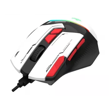 Tracer GameZone Spectra RGB Wired Gaming Mouse, 7200 DPI, White (TRAMYS47840)