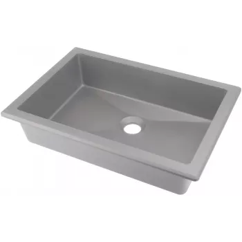 DEANTE Granite Undermount/Inset Sink Beige 1 Bowl with Drainer