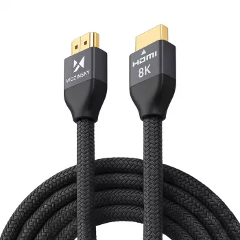 Wozinsky HDMI 2.1 Cable 8K 60Hz 48Gbps / 4K 120Hz / 2K 144Hz 5m Silver (WHDMI-50)