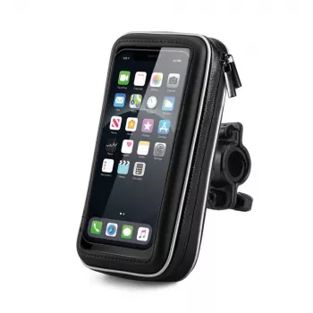 Wozinsky Universal Handlebar Phone Mount for Bicycle, Motorcycle, Electric Scooter - Black (WBHBK7)
