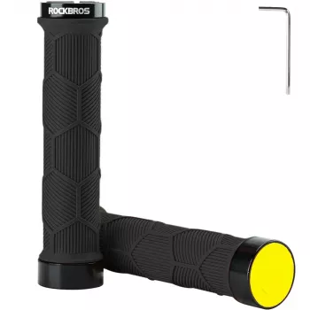 ROCKBROS Bike Grips 40720007001 with Reflectors - Black