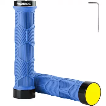 ROCKBROS Bike Grips 40720007003 with Reflective Strips - Blue