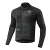 ROCKBROS Cycling Jacket Autumn/Winter Long Sleeve L - Black