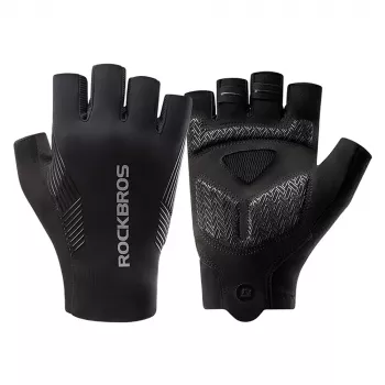ROCKBROS Cycling Gloves Short Finger Spring/Summer/Autumn Size S Black