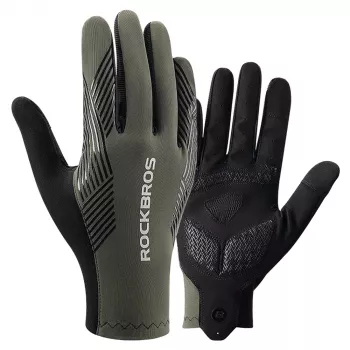 ROCKBROS Cycling Gloves Full Finger Spring/Summer/Autumn Size L Green
