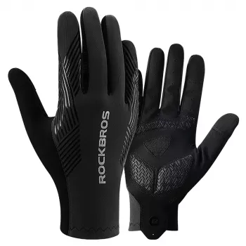 ROCKBROS Cycling Gloves Full Finger Spring/Summer/Autumn XXL Black