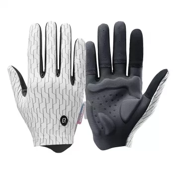 ROCKBROS Full-Finger Cycling Gloves Spring/Summer Size M White-Black