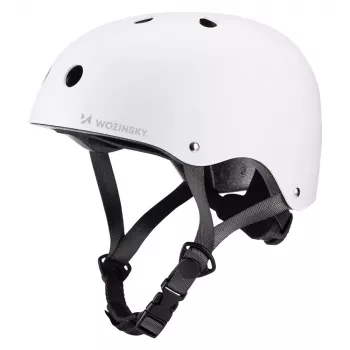 WOZINSKY BMX/Scooter Helmet Lightweight 54-58 cm - White