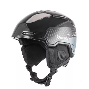 Qunature Ski & Snowboard Helmet 10130003003 with Ear Protection 58-61 cm Black