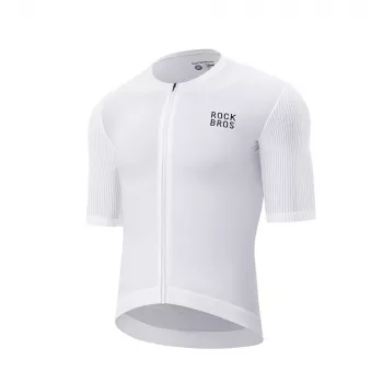 ROCKBROS Cycling Jersey 15200025 Short Sleeve Size XXXL - White