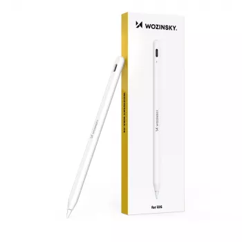 Wozinsky Stylus for iPad Apple iPad 2018-2025 | USB-C | Fast Charging - White