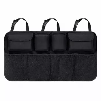 Wozinsky Large Car Organiser for Rear Seat Back and Boot - Black