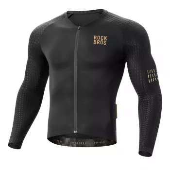 ROCKBROS YDCX008 Diamond Long Sleeve Cycling Jersey Size M - Black