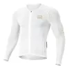 ROCKBROS YDCX008 Diamond Long Sleeve Cycling Jersey XXL White