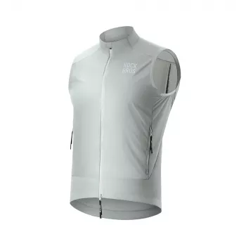ROCKBROS Windproof Cycling Vest YDMJ003 Spring/Autumn Size M - White/Grey