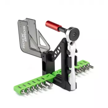 ROCKBROS Bicycle Repair Kit with Mini Ratchet and 14 Bits - Translucent Green