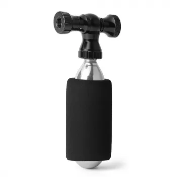 ROCKBROS CO2 Inflator Head CNC Aluminium Alloy Valve Head for Presta/Schrader - Black
