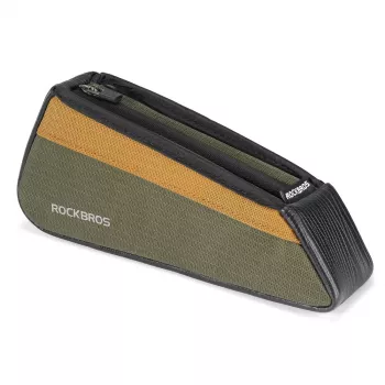 ROCKBROS Bicycle Top Tube Bag 0.25L Green/Orange