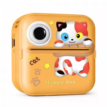 Wozinsky WDT-05 Kids Instant Camera with Thermal Printer - Orange