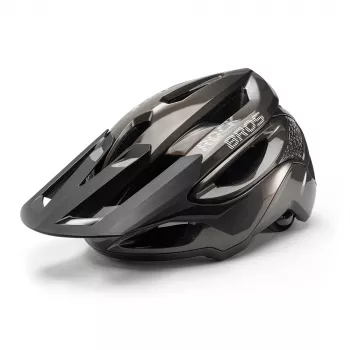 ROCKBROS LK-99 Mountain Bike Helmet with Adjustable Visor and Magnetic Buckle 58-62 cm - Titanium Grey