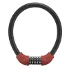 ROCKBROS RKS570-RD Cable Lock – 4-Digit Combination, Steel Cable 1.2m, Red