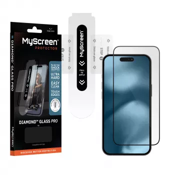MyScreen Diamond Glass Pro Screen Protector for Apple iPhone 16 Pro