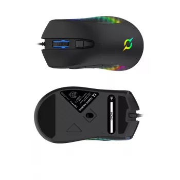 AQIRYS Phoenix Wired RGB Gaming Mouse, 12000 DPI, Black
