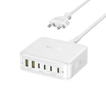 Baseus EnerFill FH21 120W 4xUSB-C + 2xUSB-A GaN Charging Station - White