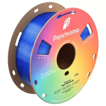 Polymaker Panchroma PLA Silk 3D Printer Filament, 1.75mm, 1kg, Dark Blue