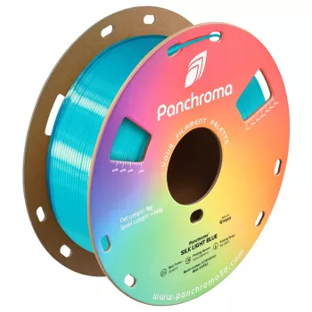 Polymaker Panchroma PLA Silk 3D Printer Filament, 1.75mm, 1kg, Light Blue