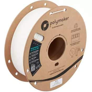 Polymaker HT-PLA-GF 3D Printer Filament, 1.75mm, 1kg, White