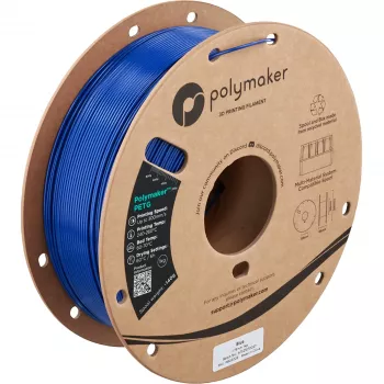 Polymaker PETG 3D Printer Filament, 1.75mm, 1kg, Blue (PB05006)