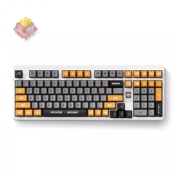 MCHOSE HW-UT98-4 Tri-Mode Mechanical Keyboard 98 Keys Hot-Swappable RGB Gasket Mount PBT Cherry Profile 4000mAh