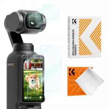 KF 6-Pack 9H Tempered Glass Screen and Lens Protection Set for DJI Osmo Pocket 3